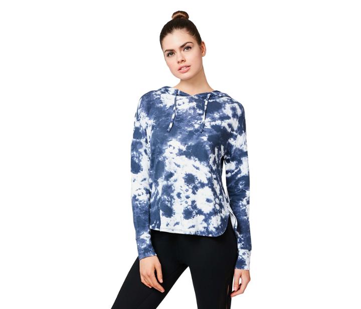 Betseyjohnson Tie Dye Printed Hoodie Indigo