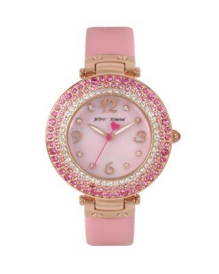 Steve Madden Crystal Rings Pink Watch Pink
