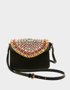 Betseyjohnson Chain Of Command Mini Flap Bag Black
