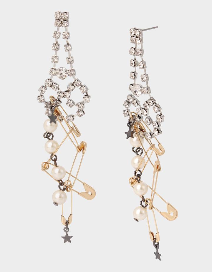 Betseyjohnson Celestial Punk Chandelier Earrings