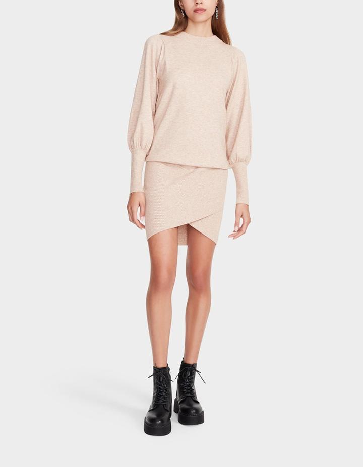 Betseyjohnson Wrapped Up Sweater Dress Champagne