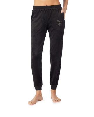 Steve Madden Dream On Velour Jogger Black