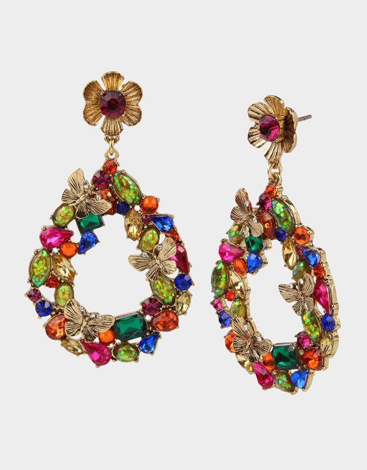 Betseyjohnson Betseys Daydream Wreath Earrings Multi