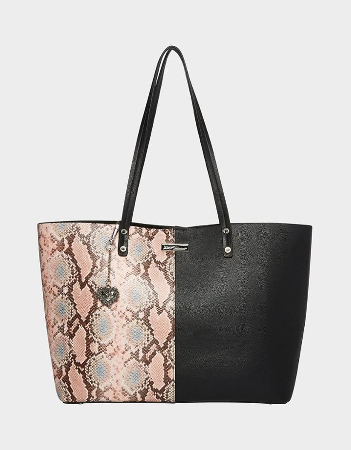 Betseyjohnson Snake Print Half Tote Natural