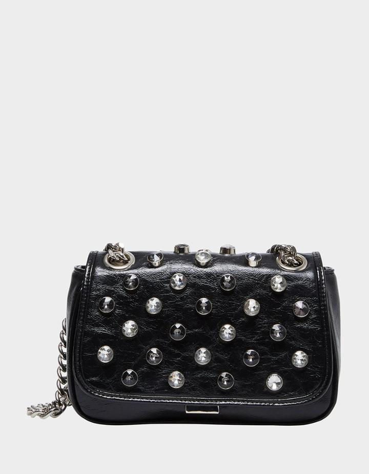 Betseyjohnson Luxe List Shoulder Bag Black