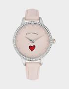 Betseyjohnson Sweeping Icons Watch Pink