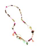 Steve Madden Tropical Punch Long Necklace Multi