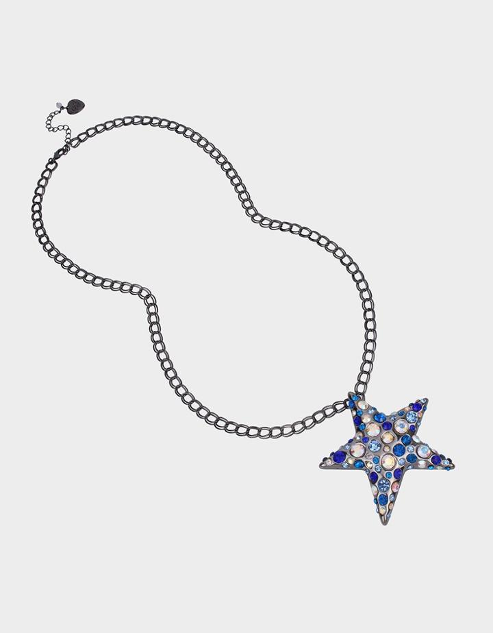 Betseyjohnson Celestial Star Long Pendant Blue