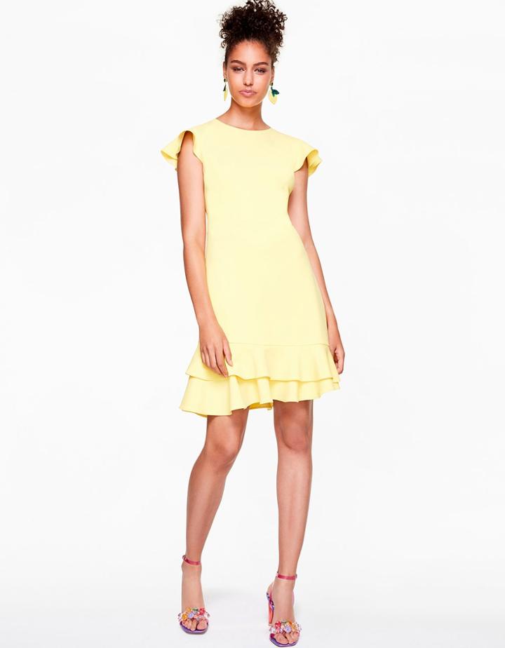Betseyjohnson Ruffled Up Dress Yellow