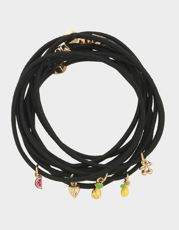 Betseyjohnson Forbidden Fruit Hair Tie Set Multi