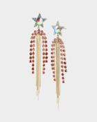 Betseyjohnson Magical Show Star Chandelier Earrings Pink