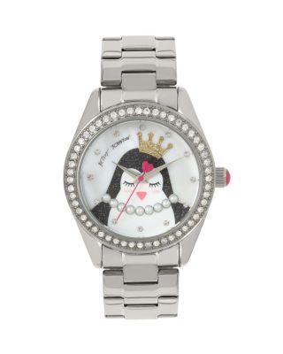 Steve Madden Princess Penguin Link Watch Silver