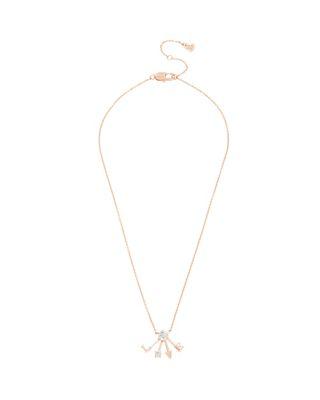 Steve Madden Betsey Blue Bowtiful Love Necklace Crystal