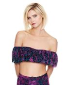 Steve Madden Wild Instincts Bandeau Top Black Multi