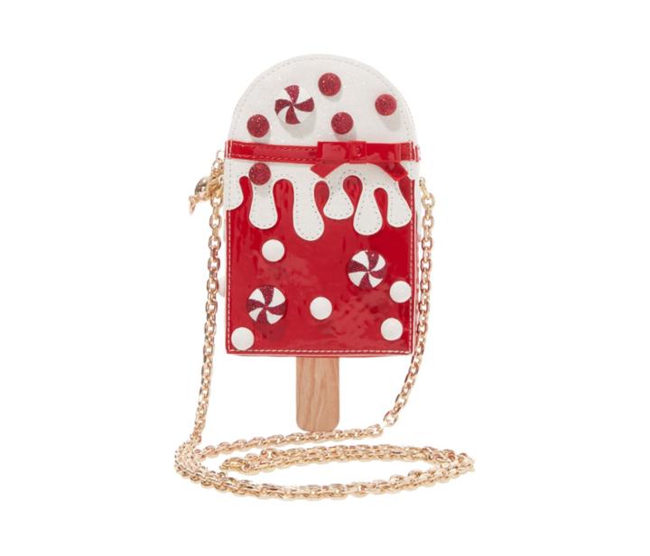 Betseyjohnson Kitsch Peppermint Pop Crossbody Red