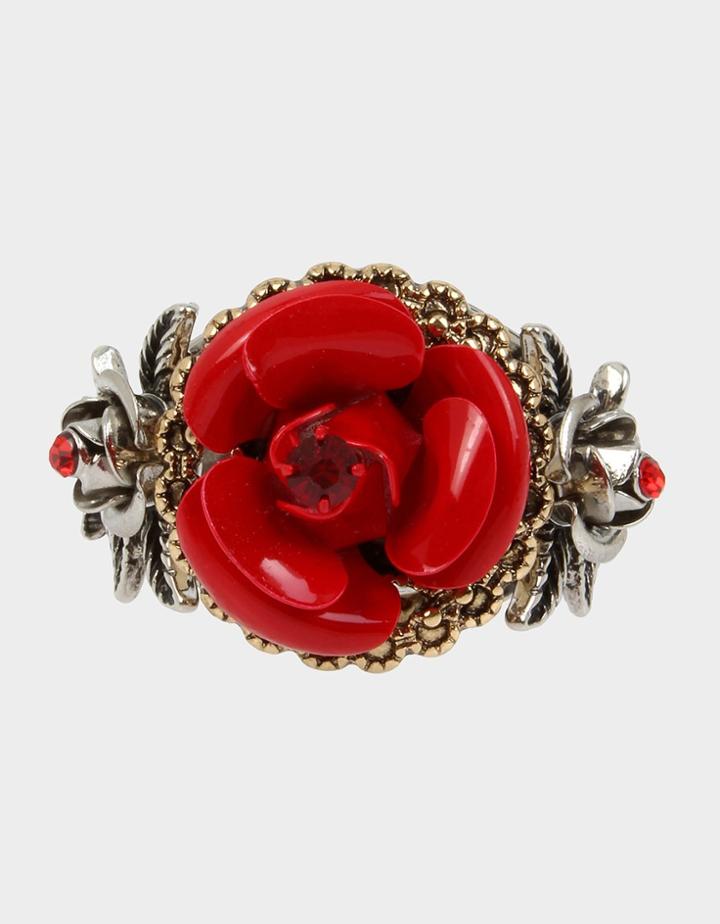 Betseyjohnson Rockin Riches Rose Ring Red