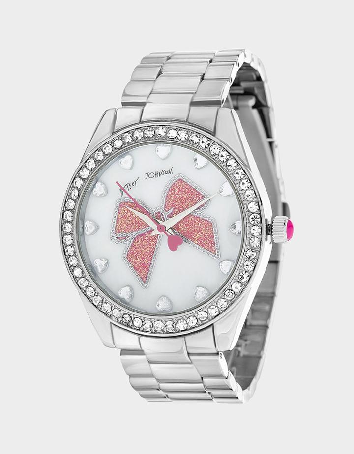 Betseyjohnson Betsey Time Bowrific Watch Silver