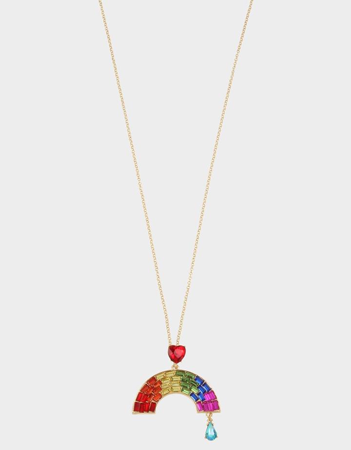 Betseyjohnson Rainbow Retro Pendant Rainbow Multi