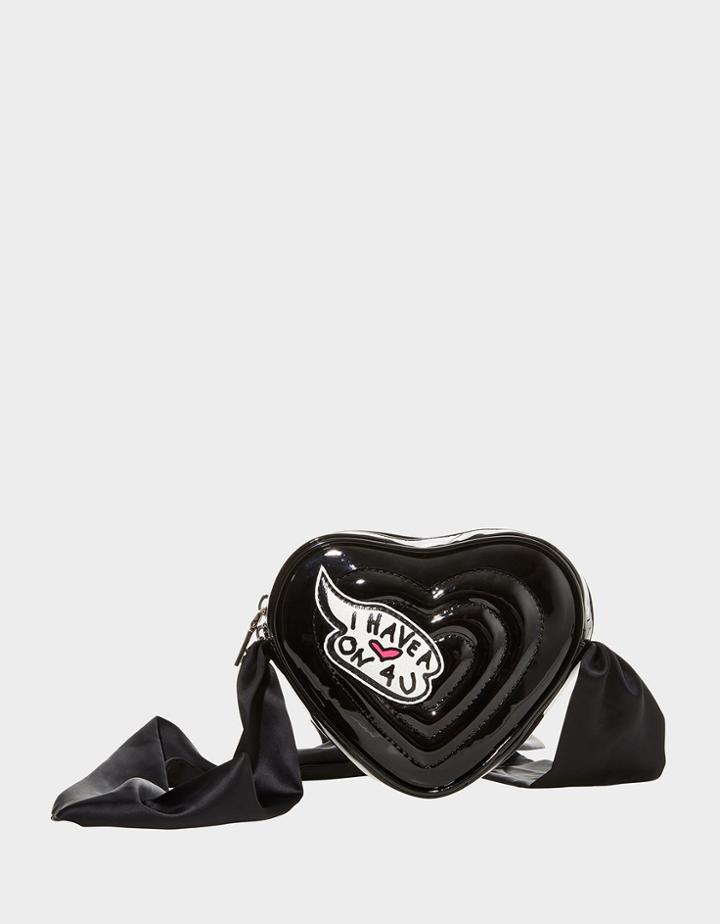 Betseyjohnson Limited Edition Heart On You Crossbody Black
