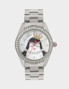 Betseyjohnson Princess Penguin Link Watch Silver
