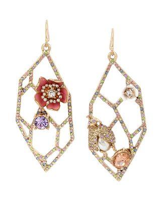 Steve Madden Buzz Off Openwork Earrings Multi