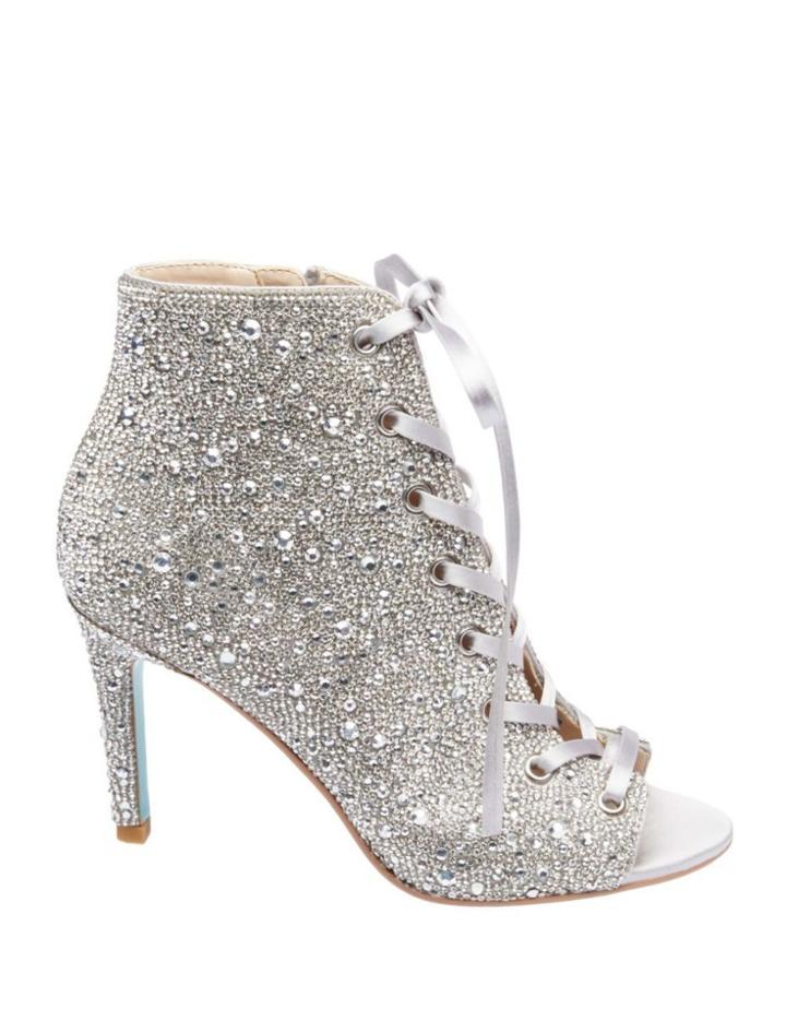 Betseyjohnson Sb-alexi Silver Satin