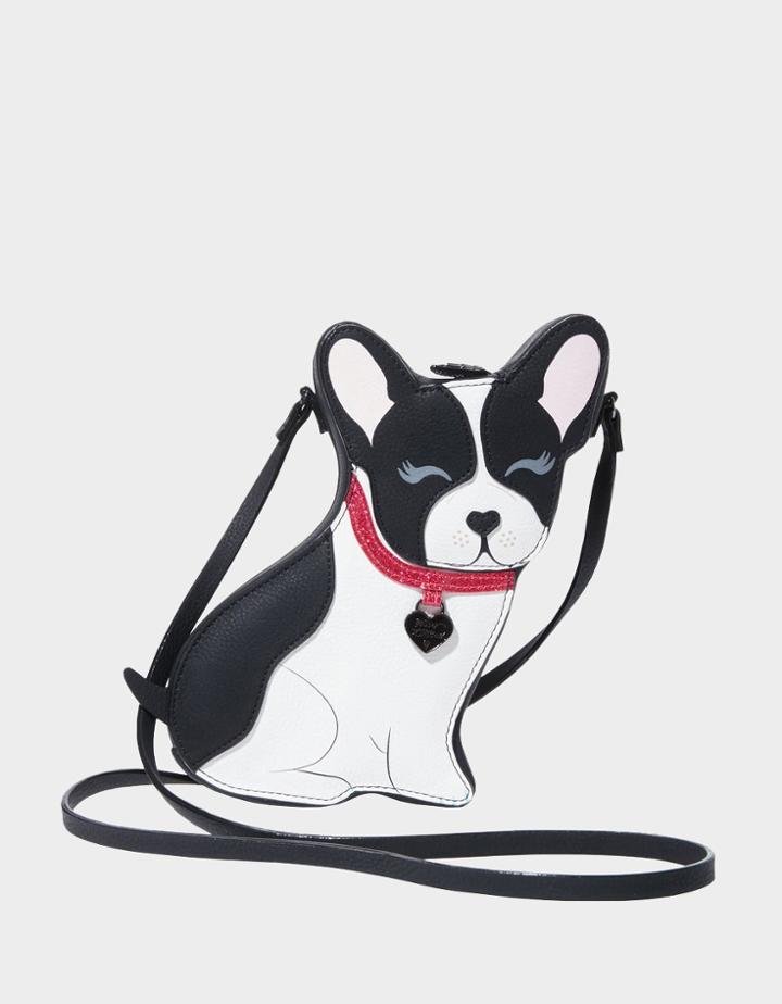Betseyjohnson Fur-gedaboutit Crossbody Black-white