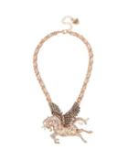 Steve Madden Statement Critters Pegasus Necklace Natural