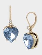 Betseyjohnson Lock And Key Heart Earrings Blue