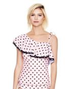 Steve Madden Dots For Sure Tankini Top Pink