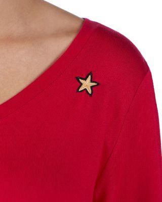 Steve Madden Icons And Love Top Red