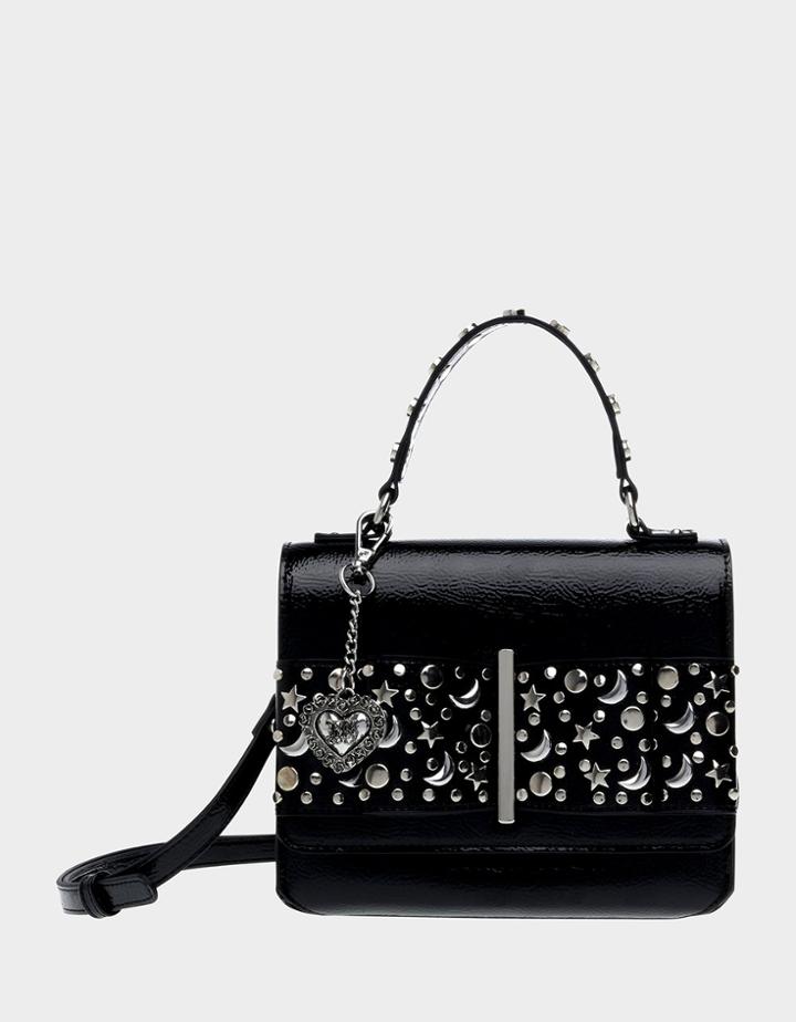 Betseyjohnson Stud Up About It Bow Bag Black