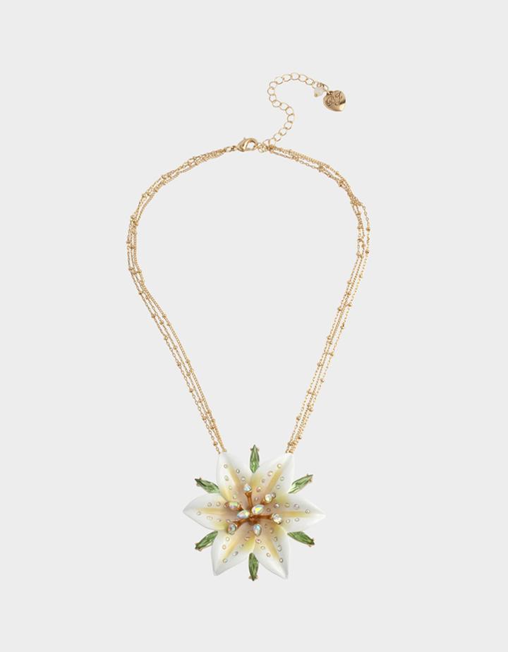Betseyjohnson Lily Flower Large Pendant Yellow
