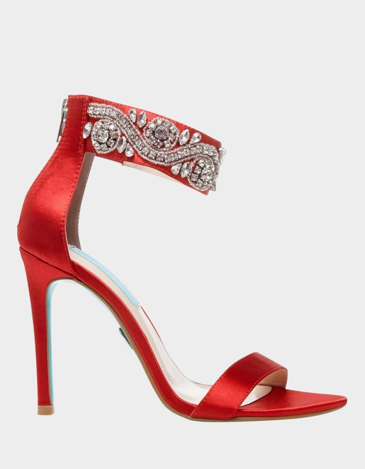 Betseyjohnson Sb-brie Red Satin