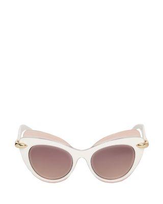Steve Madden Top Shelf Cat Eye Sunglasses Purple Multi