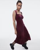 Betseyjohnson Talk Of The Party Velvet Dress Wine