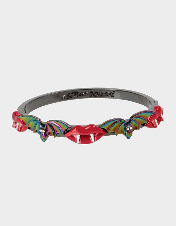 Betseyjohnson Creep It Real Bat Bangle Red