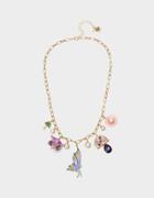 Betseyjohnson Enchanted Charmy Necklace Pastel Multi