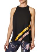 Betseyjohnson Racing Stripe Swing Tank Black