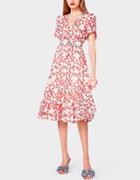 Betseyjohnson Strawberry Cotton Voile Dress Blush Multi