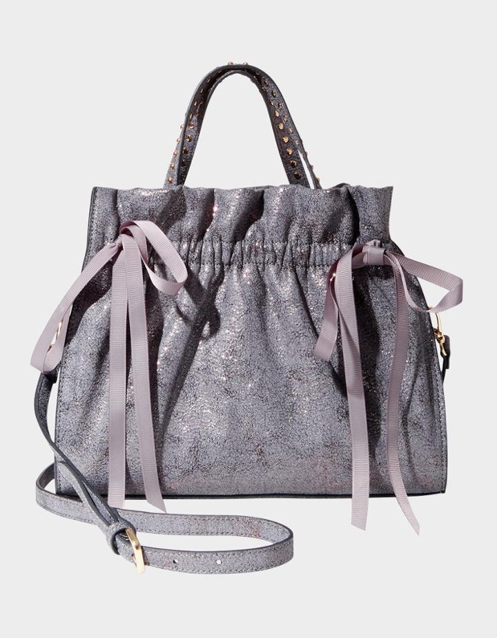 Betseyjohnson Pucker Up Satchel Grey