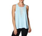 Betseyjohnson Deep V Stripe Insert Tank Blue