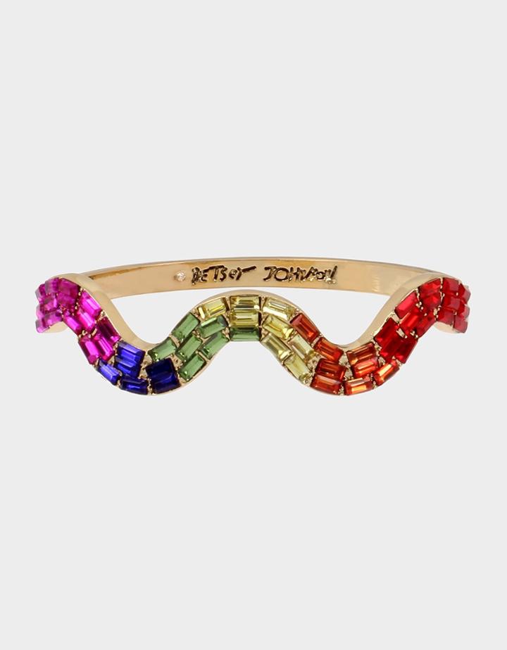 Betseyjohnson Rainbow Retro Bangle Rainbow Multi