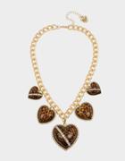 Betseyjohnson Leaping Leopards Statement Necklace Leopard