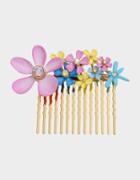Betseyjohnson Exotic Floral Hair Comb Multi