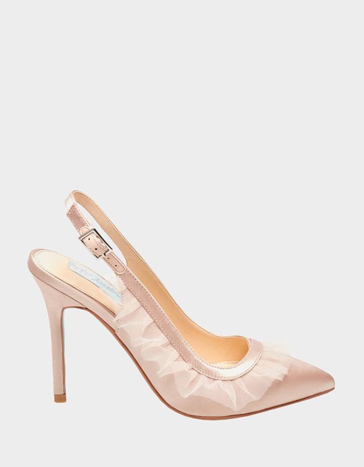 Betseyjohnson Sb-mia Nude Satin