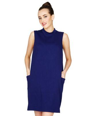 Steve Madden Dreamy Draped Dress Blue