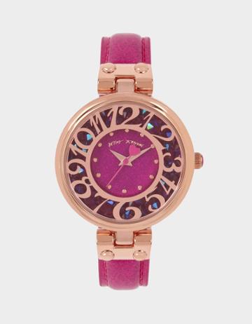 Betseyjohnson All That Glitters Watch Pink