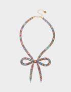 Betseyjohnson Mesh Bow Bright Multi Necklace Bright Multi