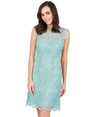 Steve Madden Blissful Lace Dress Seafoam